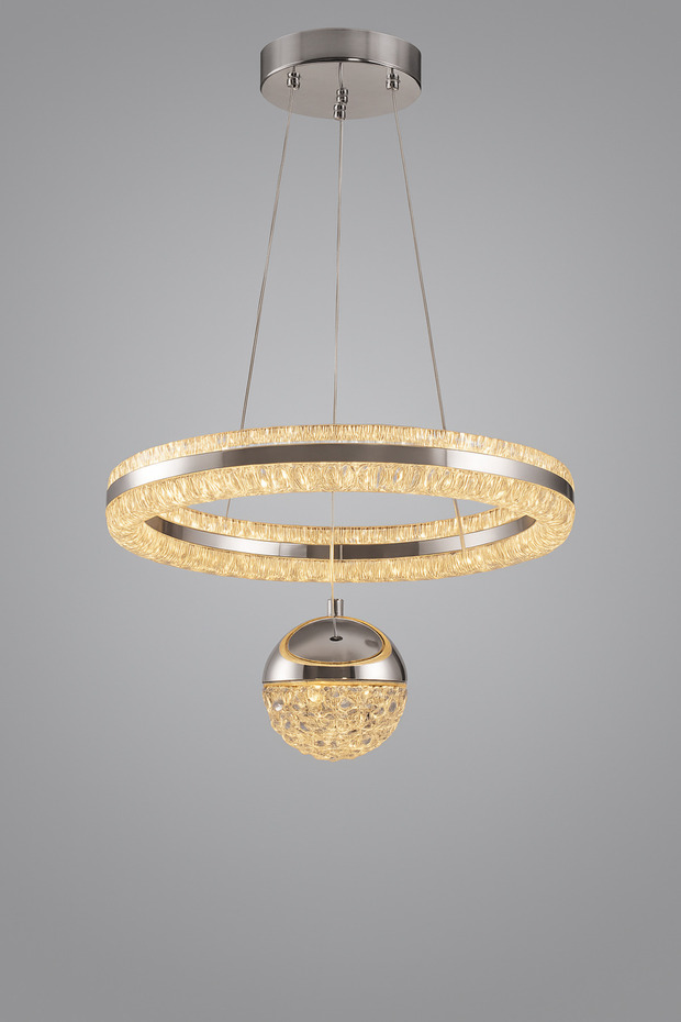 LEDLİ TEK TOPLU 3 RENKLİ KUMANDALI AVİZE - 5