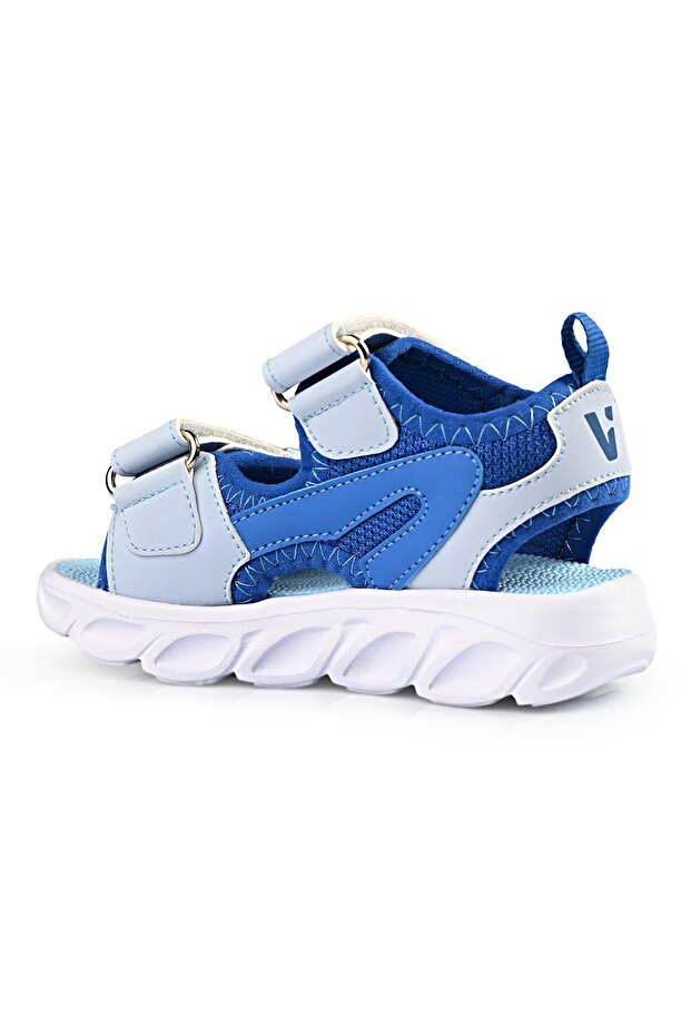 Roy Işıklı Ortopedik Çocuk Sandalet MAVİ - 4