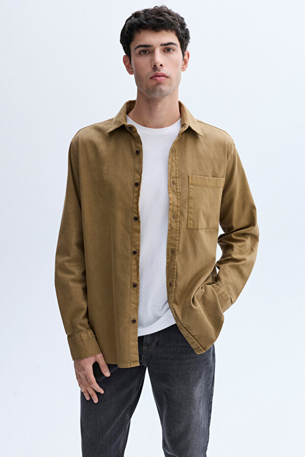 REGULAR FIT UZUN KOLLU CASUAL GÖMLEK - 1