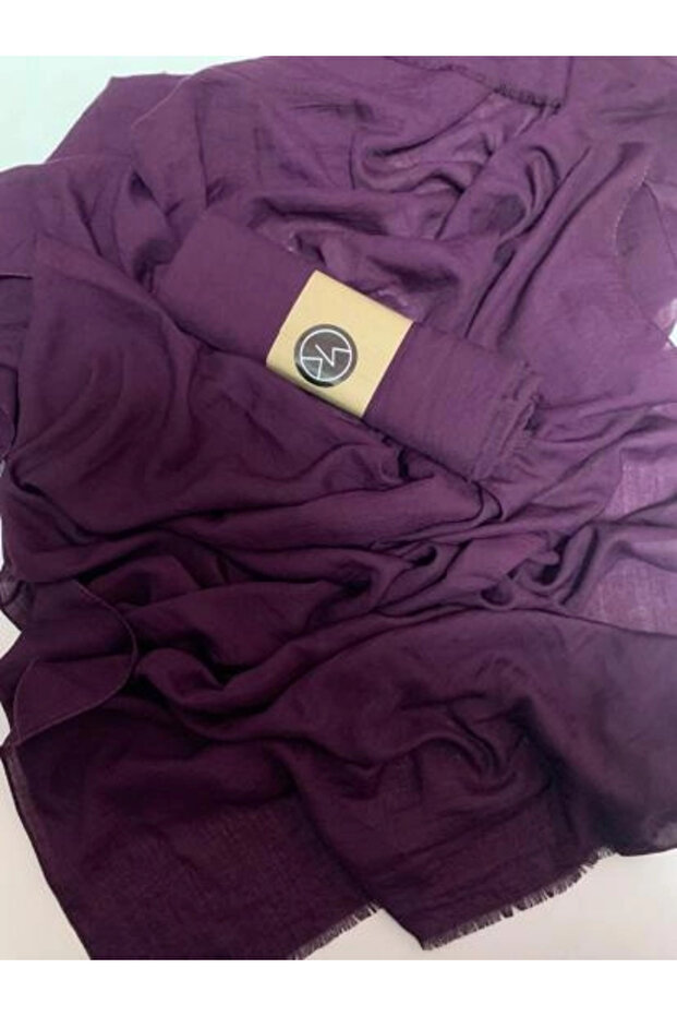 Neo Pamuk Şal Mürdüm Renk - 7