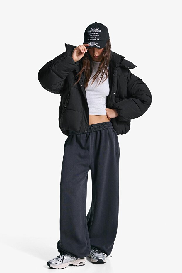 Kapüşonlu şişme ceket - 1