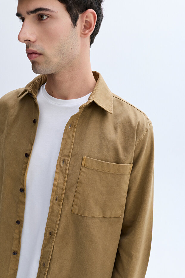 REGULAR FIT UZUN KOLLU CASUAL GÖMLEK - 3