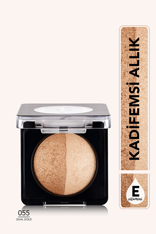 Flormar Baked Blush-On 055 Dual Gold