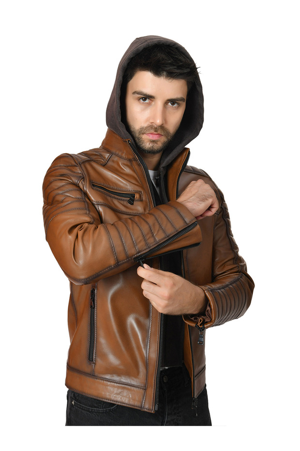 Men's Leather Jacket 2121Kps - 6