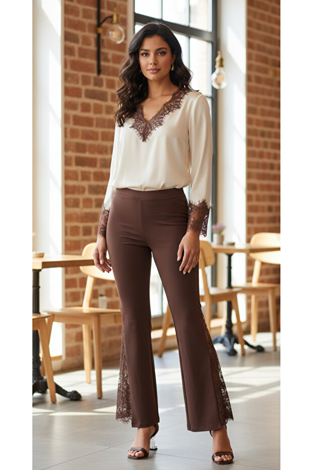 DANTELLİ İSPANYOL PAÇA TAYT - 2