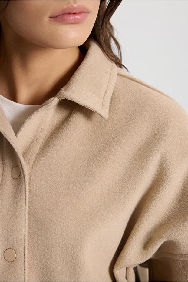 Kadın Lorena Kaşe Ceket - Taba - 3