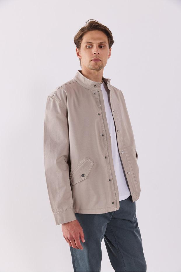 Joey Regular Fit Gabardin Ceket - TAŞ - 6
