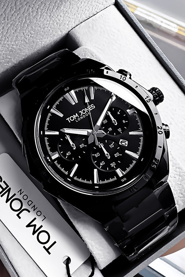 Men's Wristwatch 3 Atm Water Resistant Black Color Steel Band Tje2035C5