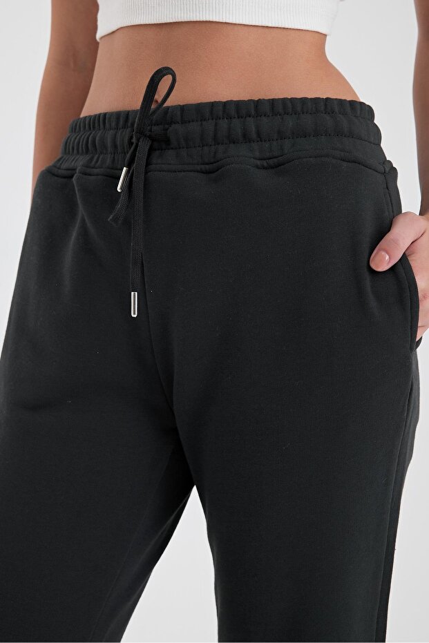 Larissa Regular Fit Pamuklu Eşofman Altı-Antrasit - 3