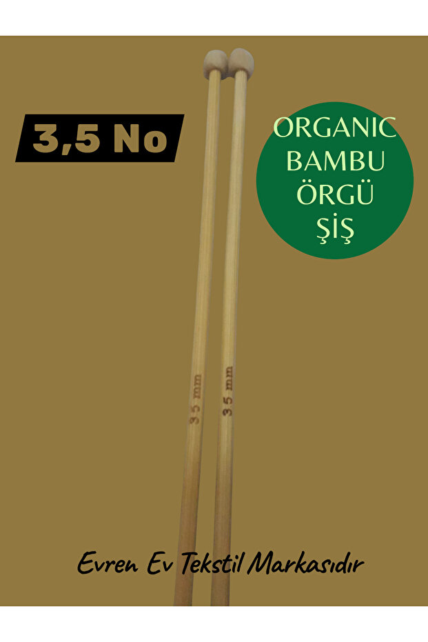 Bambu Örgü Şiş 3,5 Numara - 2