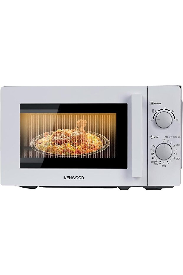 20L Microwave Oven White – 700W, 5 Power Levels, Defrost Function, 35 Min Timer