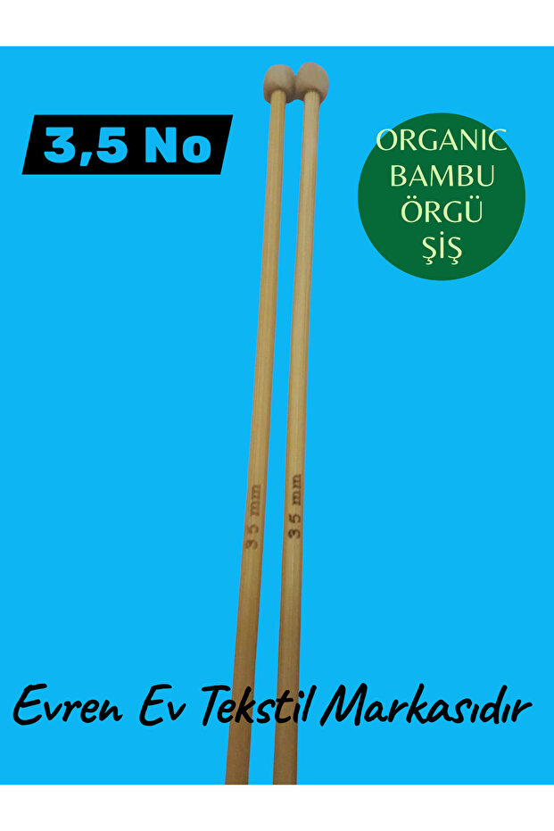 Bambu Örgü Şiş 3,5 Numara - 1