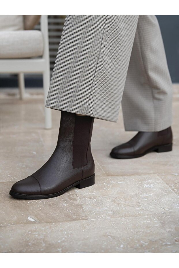 Ossy Kahve Deri Bot - 3