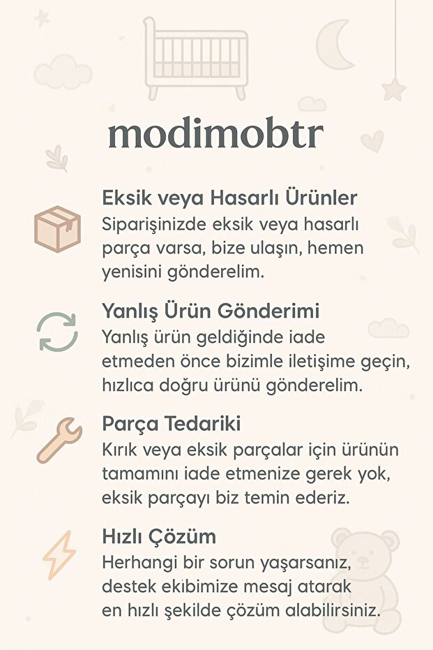 MİNİBOO BEBEK ODASI ÜÇ KAPAKLI DOLAP VE BÜYÜYEN BEŞİK - 6