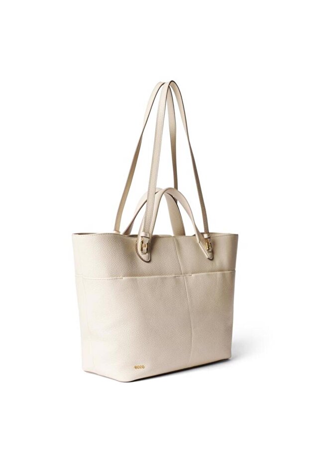 Tote M Pebbled Leather Bag - 3