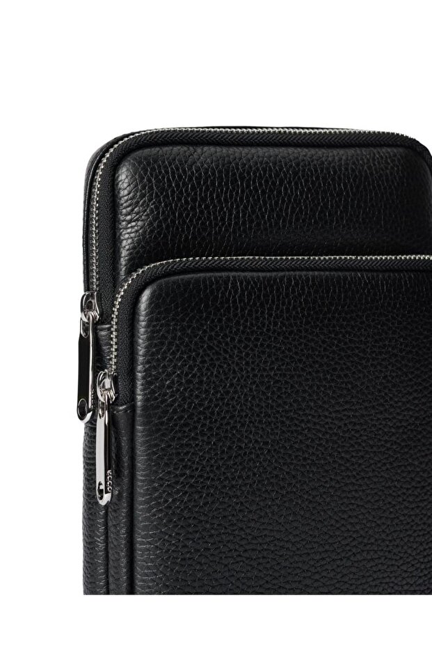 Flat Pouch Pebbled Leather - 3