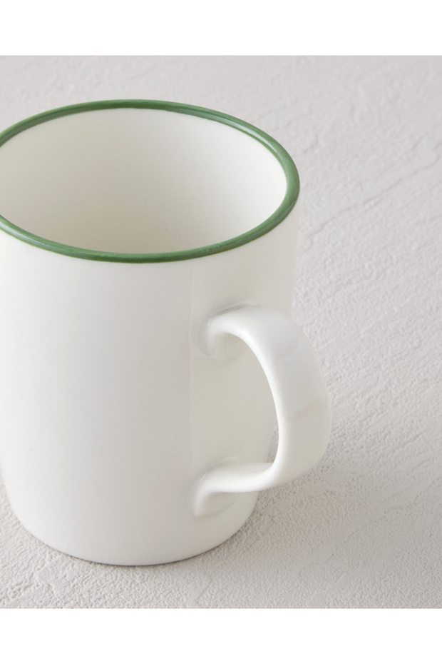 Sway Bone Porselen 2'li Kupa 255 ml Yeşil - 3