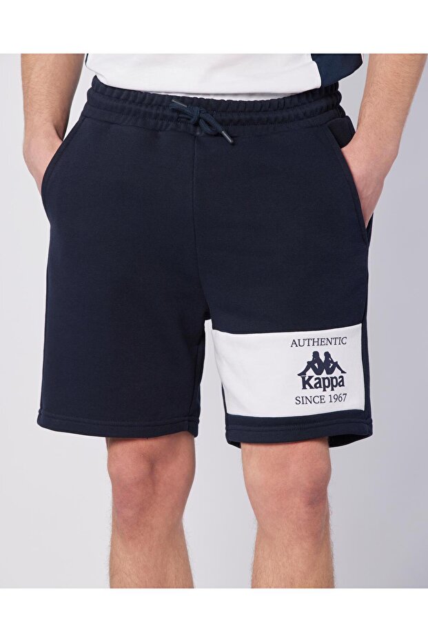 Tony Short Erkek Lacivert-Beyaz Regular Fit Şort - 4