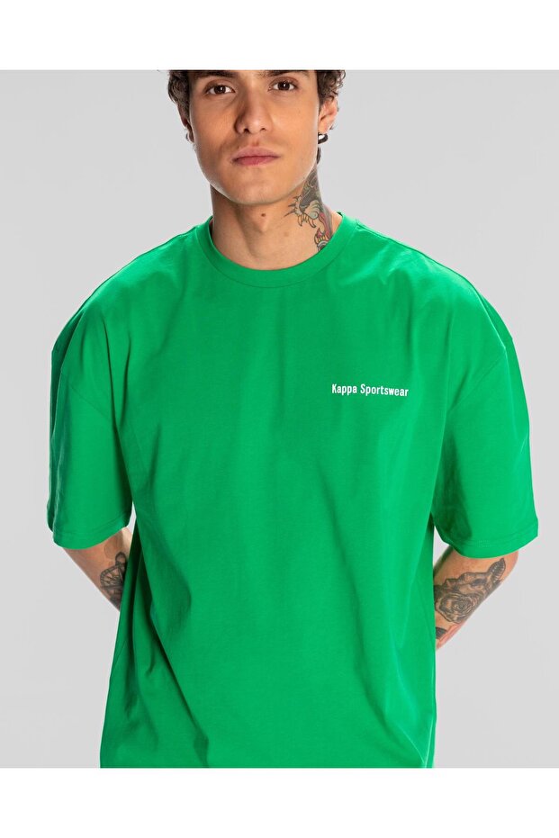 Authentic Dan Erkek Yeşil Regular Fit Tişört - 4