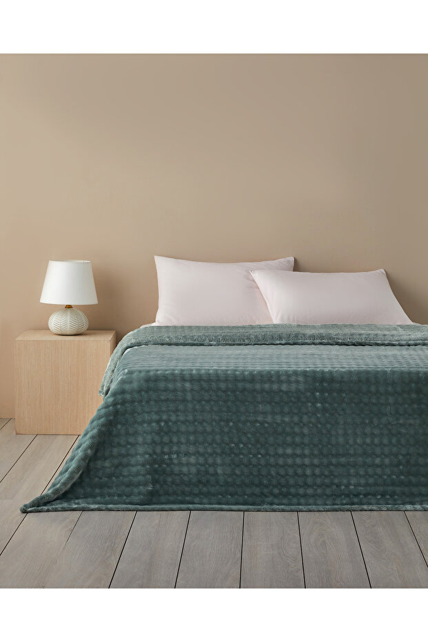 Glance Bubble plüss dupla takaró zsálya zöld - 1