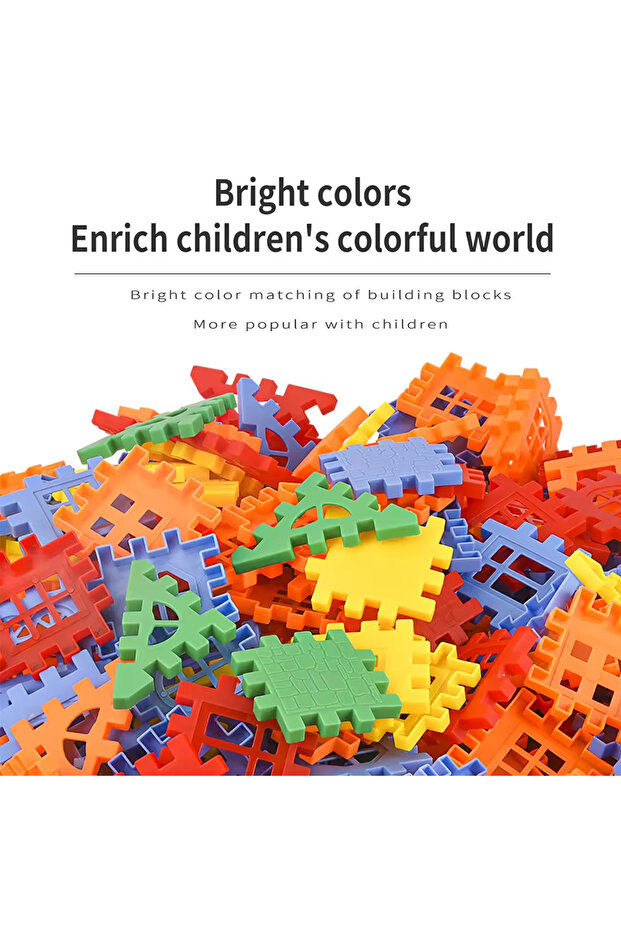 72pcs Children Building Houses, Building Blocks, Assembling Toys, Puzzle, Large Particle Blocks, Wal - 6