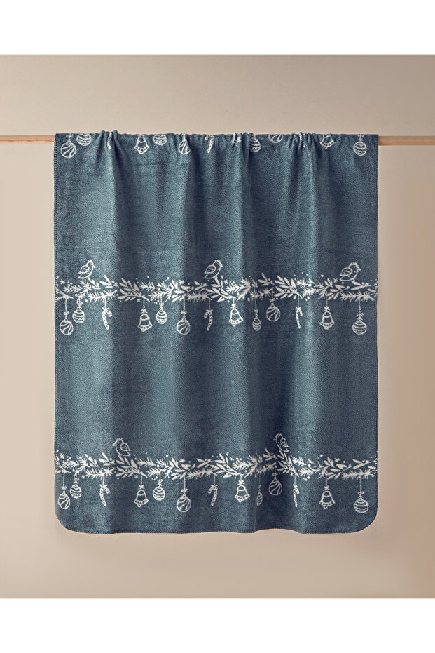 Bright Talk Acrylic Cotton Tv Blanket 130X170 cm Green
