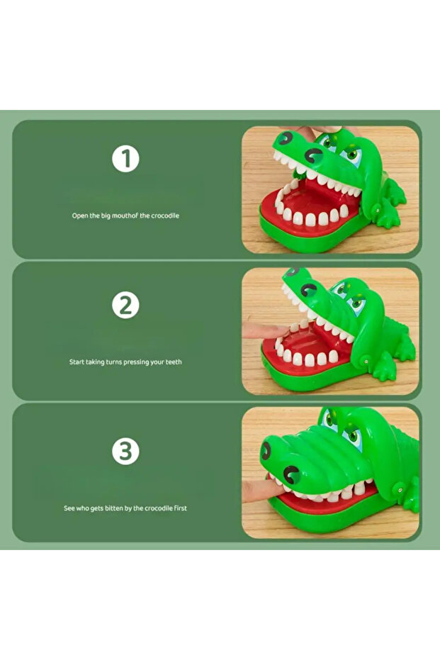 OneSize Crocodile toys Crocodile Teeth Toys Game for Kids Crocodile Biting Finger Dentist Games Funn - 8