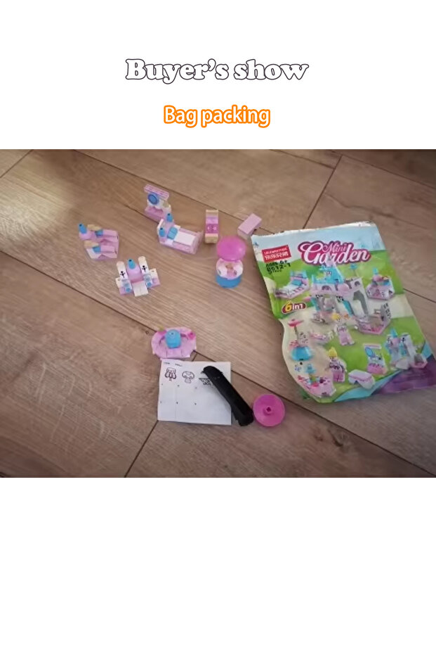 8612-1 6-in-1 Girls Castle Building Block Kit - Create Unique Structures with Deformable Combination - 3