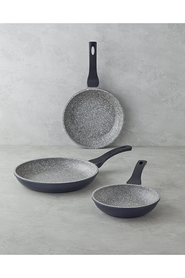 Costa Nuovo Premium 3'lü Tava Seti 20-24-28 cm Gri - 1