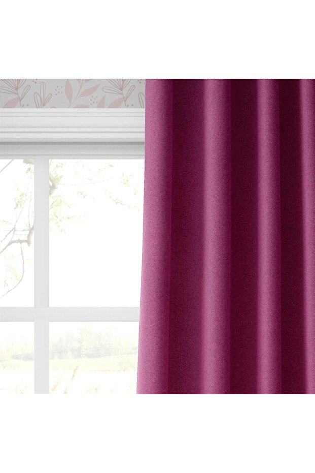 Blackout Karartma Tek Kanat Fon Perde Fuşya - 4