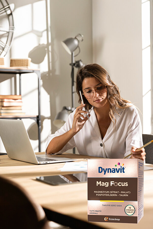 Mag Focus 15 Çiğneme Tab - Magnezyum Malat & Sitrat, Fosfotidilserin, B6 & B12 Vitamini - Odaklanma - 4