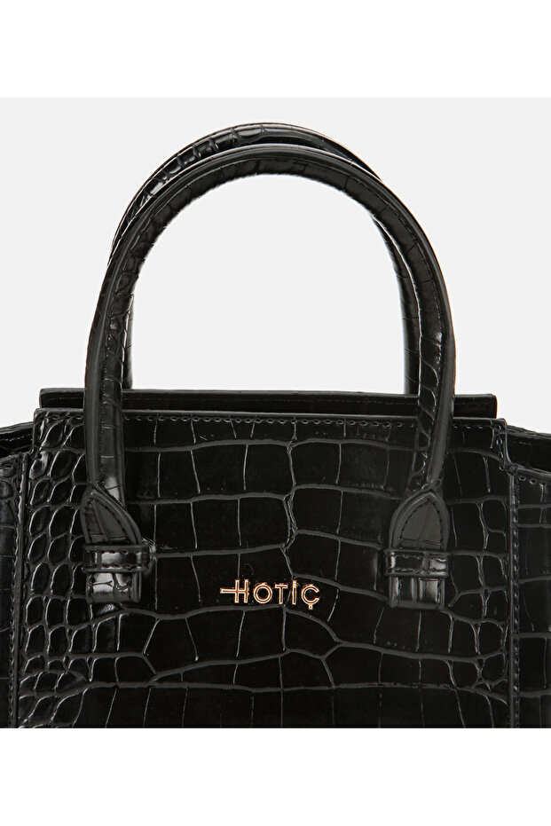 Kadın Siyah Mini Çanta - 8