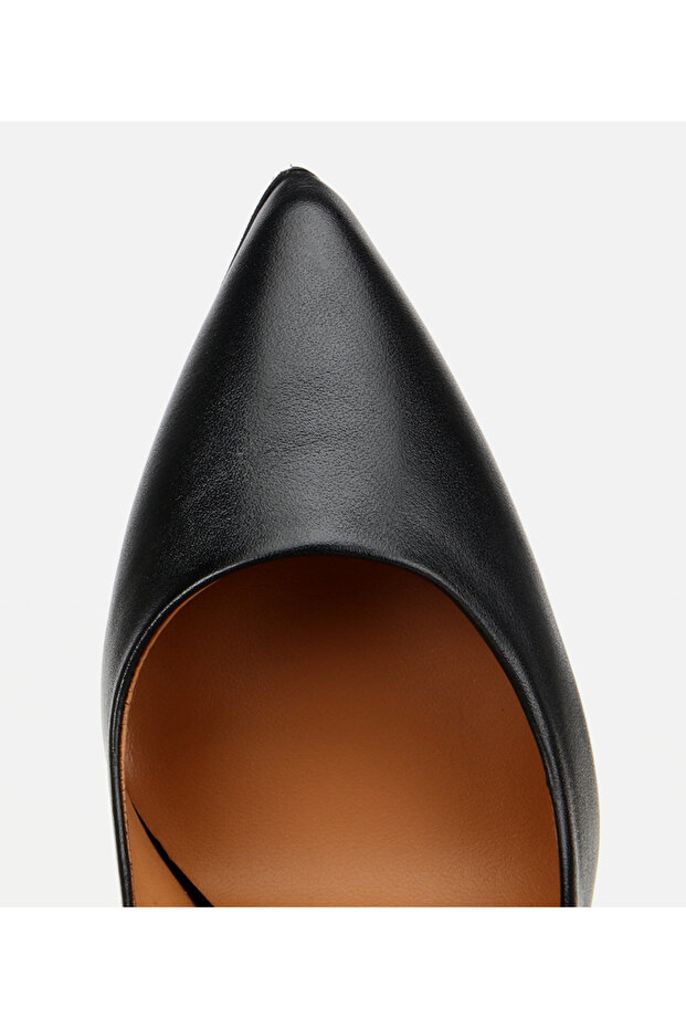 Kadın Deri Siyah Stiletto - 4