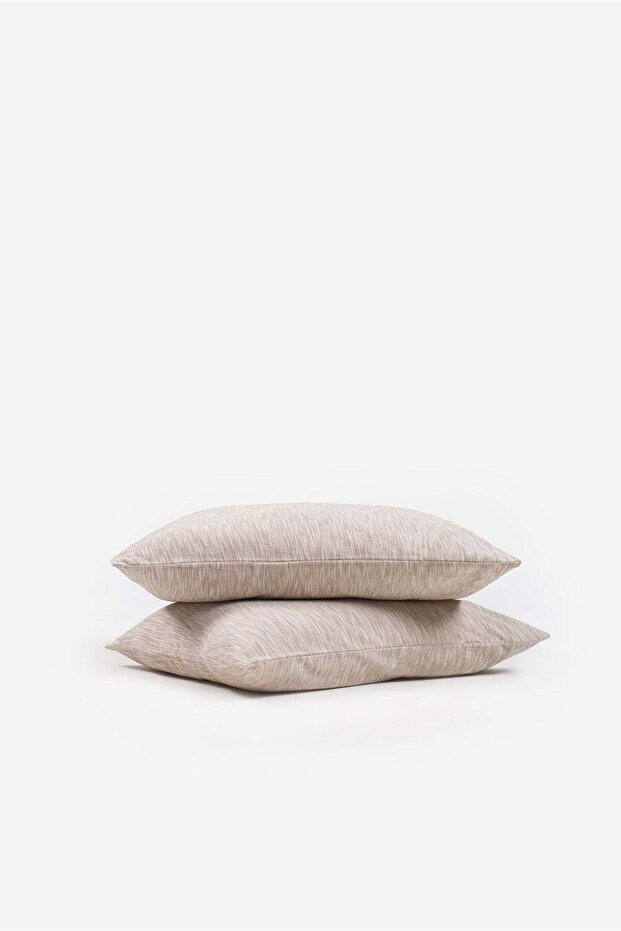 Marble Gradient Patterned 2-Piece Pillowcase Set Brown 50X70 cm