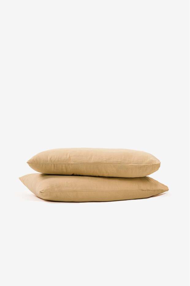 Washed Linen Pillowcase Set of 2 Sand Color 50X70 cm