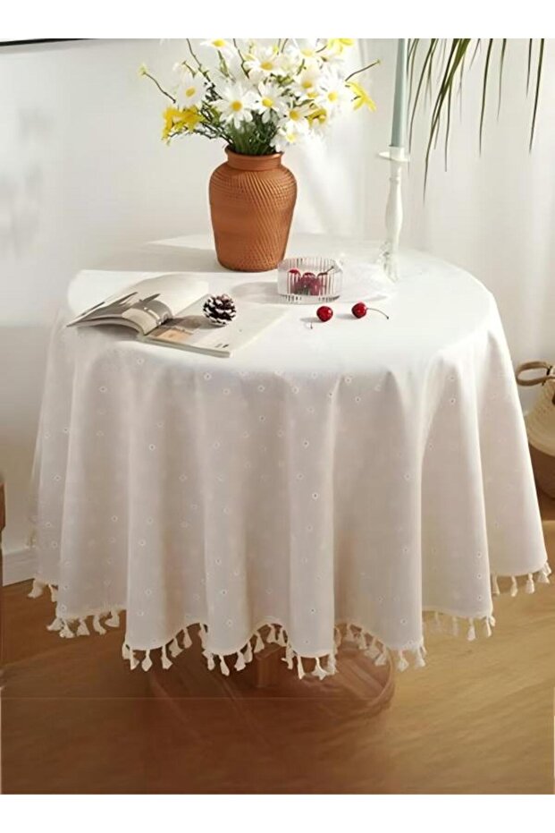 Round Tablecloths Polyester Table Cloth Bulk Washable Polyester Fabric Tablecloths Table Cove
