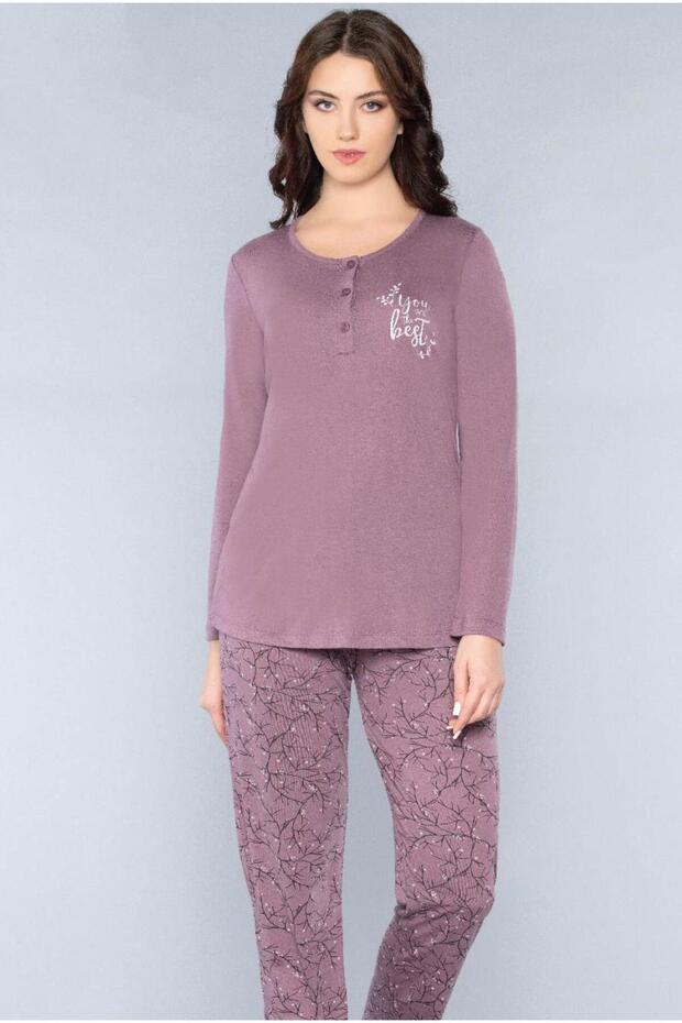 Long Sleeve Seasonal Pajama Set Viscose 790-53