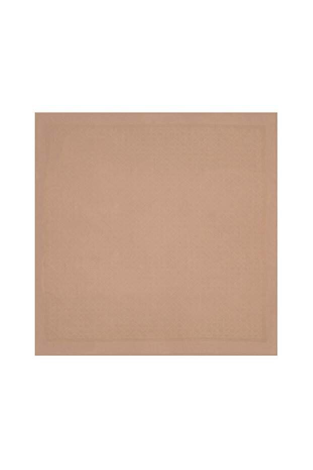 Eșarfă de bumbac - Bej închis 981 - 1