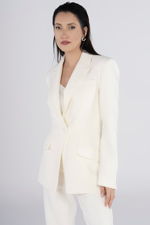 طقم جاكيت وبنطلون كريب - 5