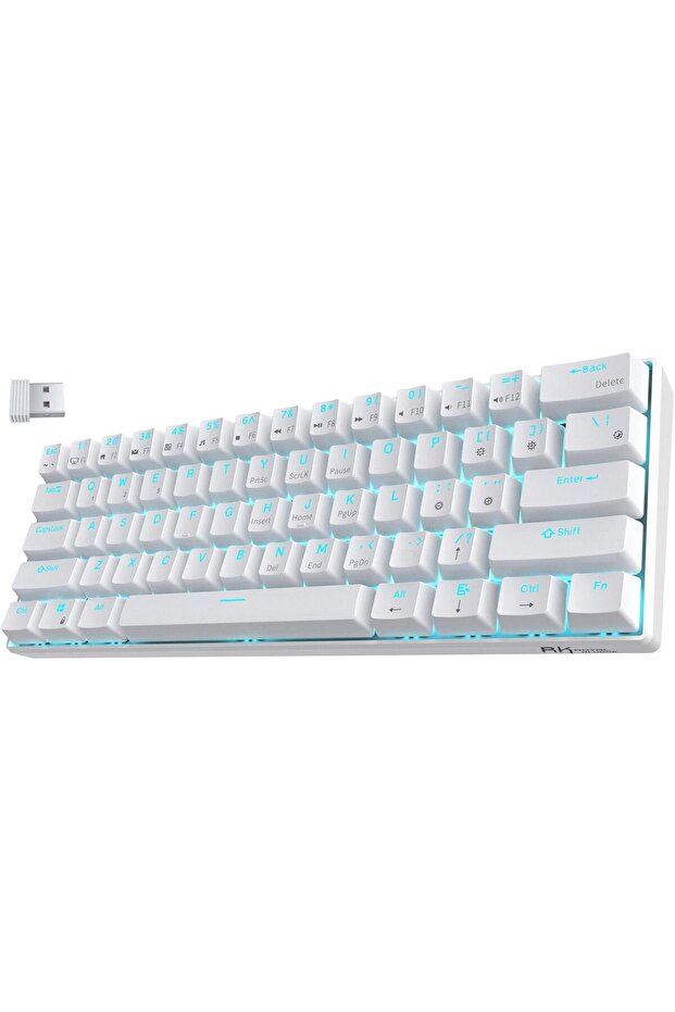 Wireless Mechanical Gaming Keyboard, Ultra-Compact 60% Bluetooth Keyboard from RK61, - 1