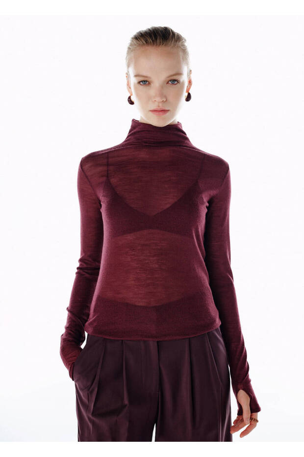 Vişne Ultrafine Merino Wool Blend Knitwear