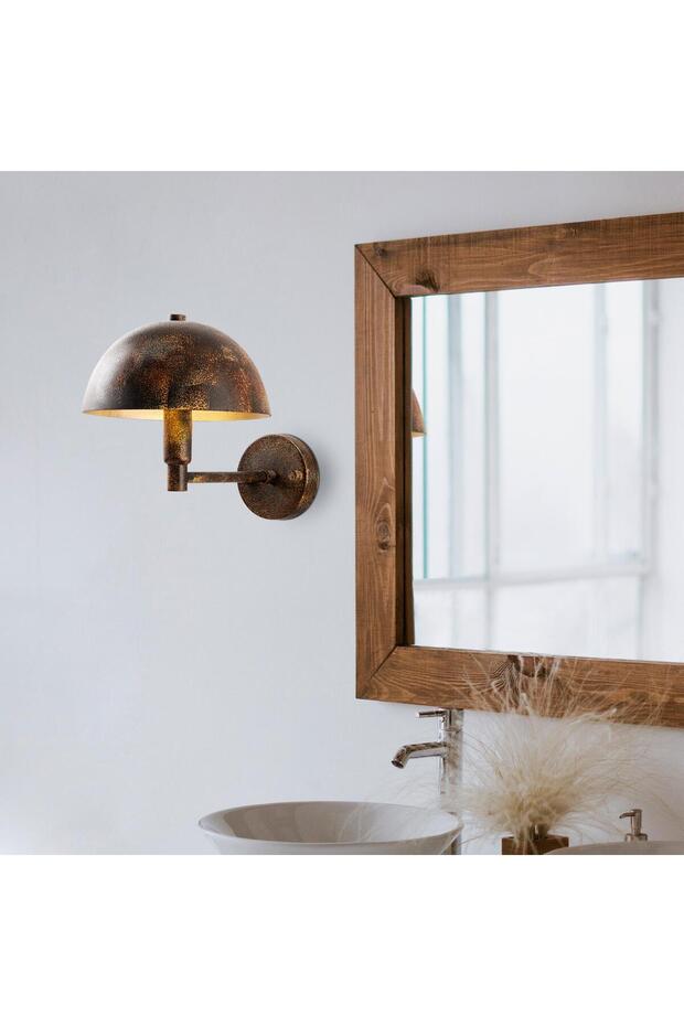 Modern Metal Plated Headboard Single Wall Sconce Patina, Retro Wall Lamp Togg-14831