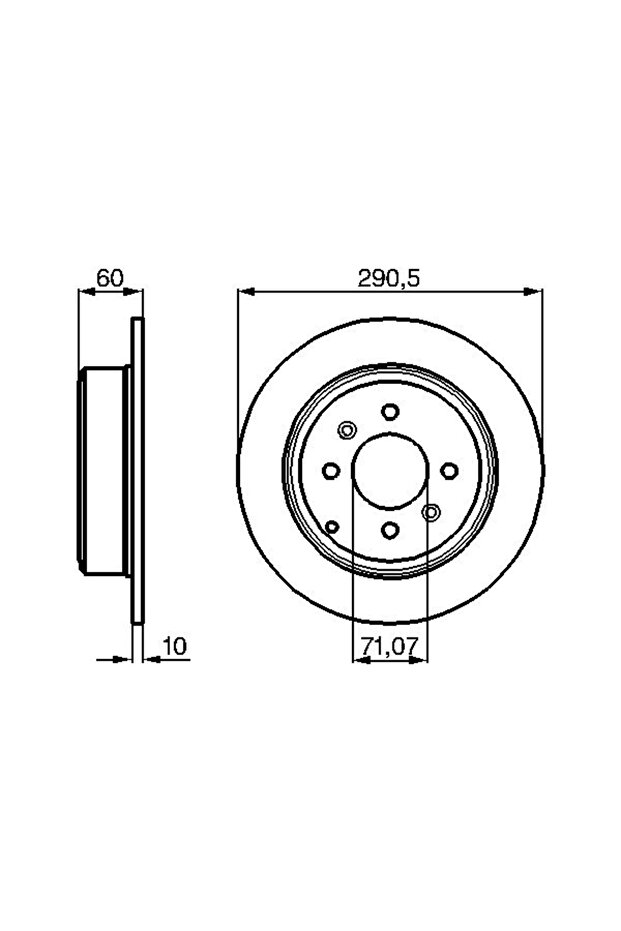 Спирачен диск Пежо 406 - 5