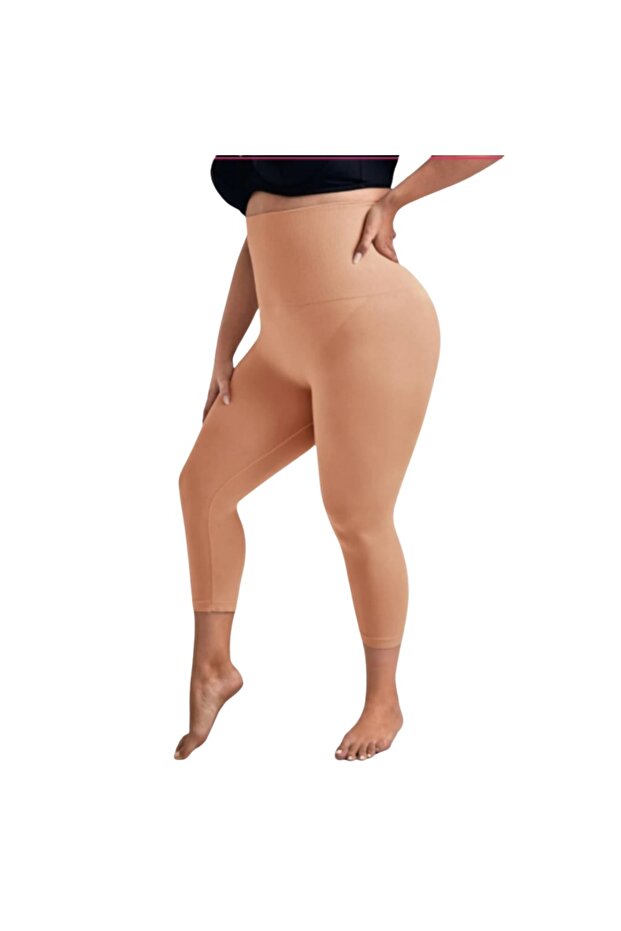 High-waisted compression leggings for shaping, slimming and tightening the abdomen, designed in a smooth and comfortable way, with leg sculpting and buttock lifting - 3