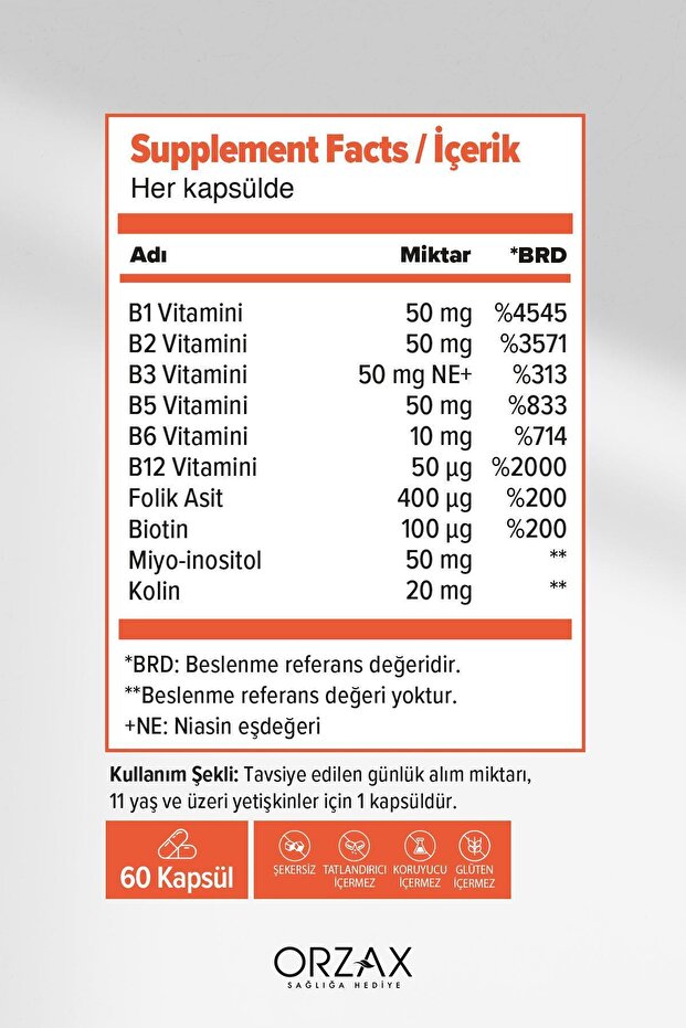 Ocean B Complex 60 Kapsül 2 Adet - 2