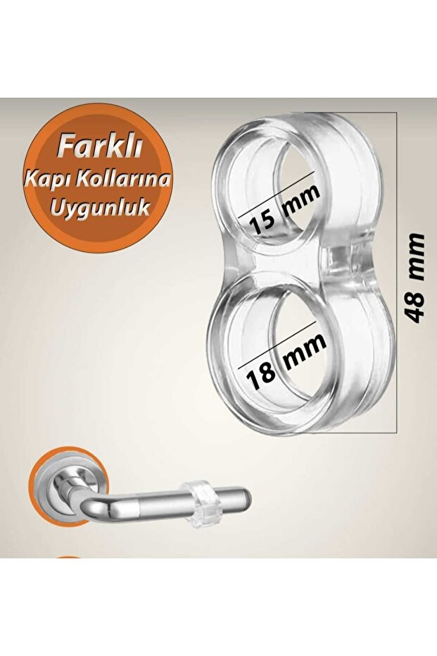 Kapı Kolu Stoperi Silikon 5 Adet - 4