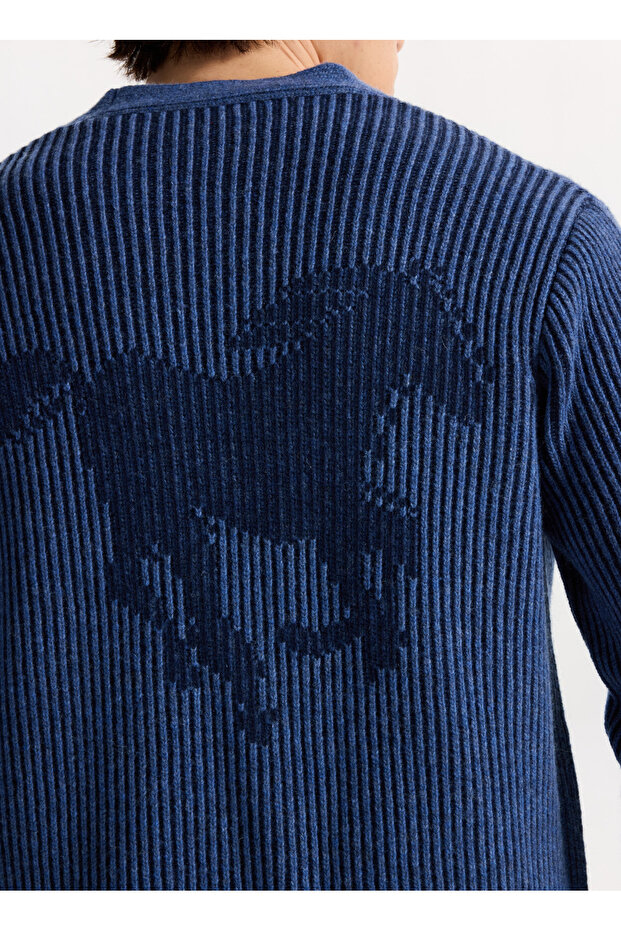 Fitilli İndigo Erkek Hırka M5WM-HRK1565 - 6