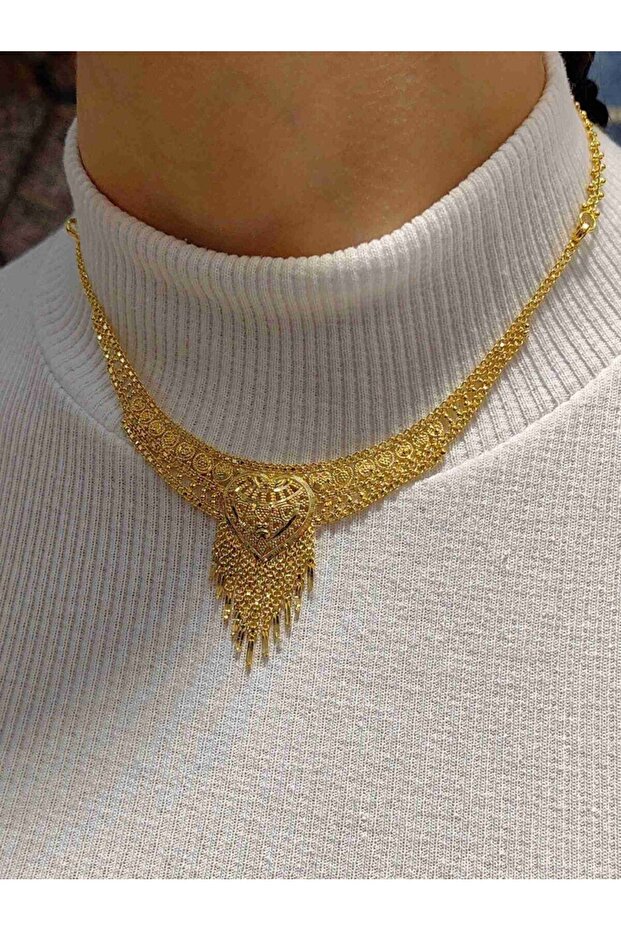 14 AYAR ÖZEL TASARIM HİNT KOLYE SET00203 - 2