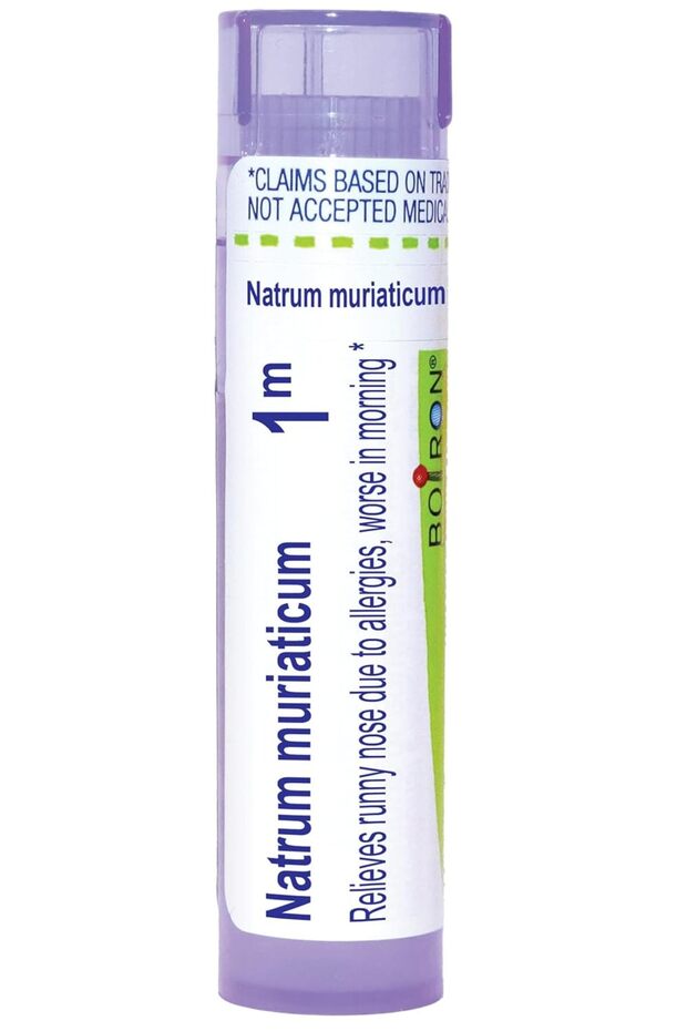 Natrum Muriaticum 1M for Runny Nose Due to Allergies - 80 Pellets