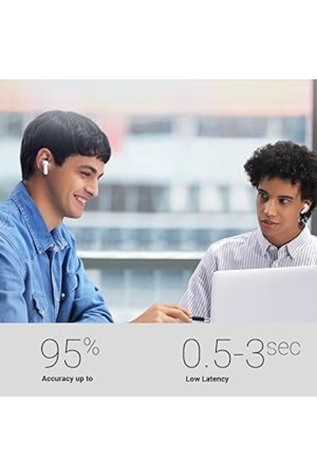 M3 Earbuds 40 Languages Instant Translation Device with13 pairs offline languages (White) - 8